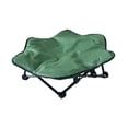 thumbnail image 3 of Caseta de camping para mascotas, plataforma elevada para gatos y perros, cómoda, fácil de limpiar, desmontable. Verde L, 3 of 8