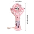 thumbnail image 3 of YYV Rotatable Water Mist Spray Handheld Fan Portable USB Rechargeable with Adjustable Bracket for Office Desktop Student Travel Summer Cooling Fan with Spray, 3 of 7