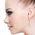 thumbnail image 3 of Galaxy Gold 14K Solid Gold Natural Diamond Drop Earrings for Women - Rose Gold Fine Jewelry, 3 of 3
