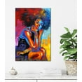 thumbnail image 3 of HFDF Black Women Wall Art Black Queen Artwork Black Art Wall Decor African American Abstract Art Patg (color04,less) 8x10inch Unframed, 3 of 5