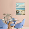 thumbnail image 3 of Shangniulu Beach Coastal Wall Art Decor Painting Pictures Print On Canvas, Sea Mew Flying in the Blue Sky Framed Canvas Wall Art for Home Decoration Living Room Bedroom Artwork, 3 of 5