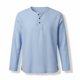 thumbnail image 5 of Ceisia Men's Cotton-Linen Henley Neck T-Shirt | Relaxed Long-Sleeve Solid Casual Top Gift, 5 of 5