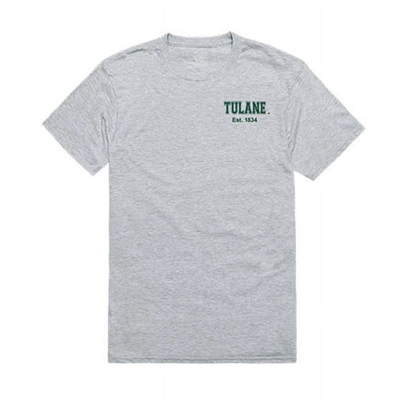 Tulane University Practice Tee Shirt - Heather Gray - Medium
