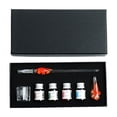 thumbnail image 1 of Btomtd Flower Glass Pen Set Include Multiple 20ml Ink Bottles Pen Rack Brush Washing Cup With Crystal Glass Ideal Gift For Birthday Festival, 1 of 7