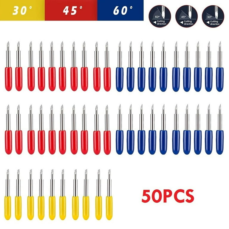 50Pcs 304560 Degrees Replacement Blades For Roland Cricut Plotter Cutter  Blade 