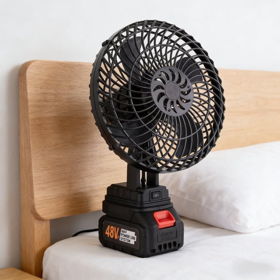 Rechargeable Portable Fan High Airflow Lithium Battery Powered Compact Desk Camping Outdoor Fan Powerful Cooling for Home Office Travel