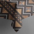 thumbnail image 5 of Boho Brown Geometric Ethnic Pattern Square Tablecloth,Waterproof Square Table Cover,Wipeable Spillproof Washable Table Cover for Home Kitchen Party Decor 42"X42"(107x107cm), 5 of 6