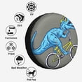 thumbnail image 6 of Kdxio Fun Riding Dinosaur for Tire Cover Wheel Protectors Tyre Covers Weatherproof Wheel Covers Universal Fit for Trailer Rv SUV Truck Camper Travel Trailers 14 inch, 6 of 8