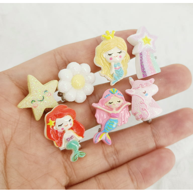4PCS Toddler Jewelry Set, Little Girls Birthday Gift, Clip-on Earrings for Little  Girl, Mermaid Necklace, Unicorn Necklace, Girl Easter Gift 