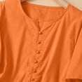 thumbnail image 4 of Besolor Women's Cotton Linen Plus Size Tops Crewneck Short Sleeve Shirts Casual Loose Solid Color Summer Blouse Tee, 4 of 6