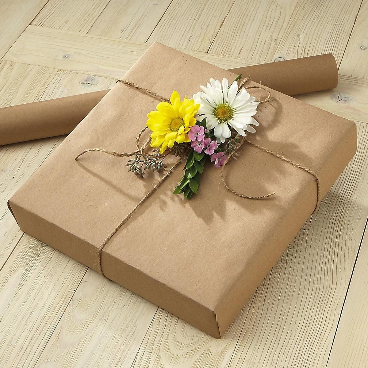 Gift Wrap Paper Pack of 8 w/ Ribbon 30 in x 5 Ft Roll 