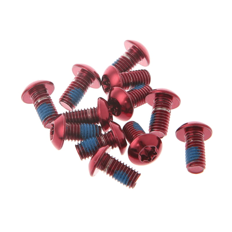 niumanery 12Pcs Bicycle Brake Disc Screws Alloy Steel Bolt Rotor Cycling for Mountain Bike Gold