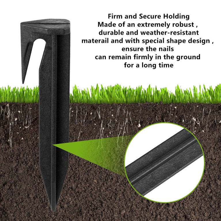 100Pcs Garden Lawn Mower Peg Boundary Nail Ground Anchor For Mower Ground  Spikes Fixing Pins For Laying Boundary Cables Robotic Lawn Mower Accessories  8.5 Cm High