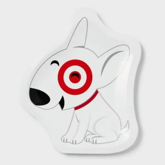 Target Bullseye Dog Shaped Snack Plate 20ct Spritz