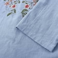 thumbnail image 5 of Fewfanhot Womens Tops Button Down V Neck Tops 2026 Short Sleeve Summer Tunic Pullover Clothes, 5 of 6