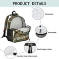 thumbnail image 4 of Cute Dinosaur Pattern Backpack Backpack for School,Cute School Bag,Schoolbag with Adjustable Shoulder Straps & Padded Back,13.8"x11.4"x6", 4 of 6
