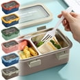 thumbnail image 1 of Holiday Gifts! Gspmoly Lunch Box Compartment Lunch Box for Office Workers Temperature Lightweight Students with Rice Divider Stainless Steel Insulation Lunch Box Holiday Gifts, 1 of 6