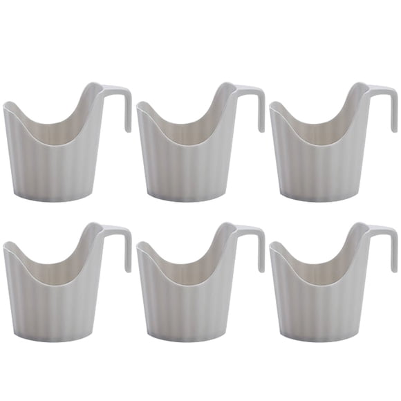 6 portavasos antiescaldamiento para café, portavasos de plástico, portavasos desechables