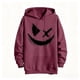 thumbnail image 4 of Sudadera con capucha para mujer, estampada, cuello redondo, manga larga, sudadera con capucha, camiseta, blusa, blusa de poliéster para hombre, 4 of 5