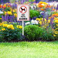 thumbnail image 5 of Eveokoki No Pets Allowed 8.8" x 7" Yard Sign with Metal Stakes, UVresistance, Waterproof, Non-Fading, Easy to Install No Pooping Dog Lawn Sign, 5 of 6