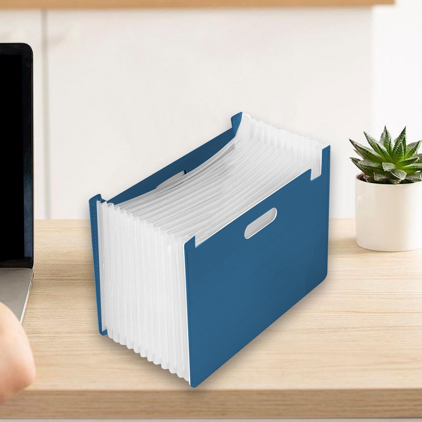 Accordian File Organizer Expanding File Folder Desk Organizer 13 Compartments Large Capacity for Home Office A4 Paper