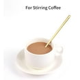 thumbnail image 3 of 6.7 Inch Gold Stainless Steel Coffee Tea Spoons Long Handle, Ice Tea Espresso Stirring Utensils Set of 4, 3 of 6