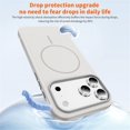 thumbnail image 6 of Magnetic Case For IPhone 17 Pro Max (6.9"),Compatible With MagSafe,Heavy-Duty Shockproof, Electroplated Dual Color Magnetic Phone Cover,Grey White,For iPhone 17 Pro Max, 6 of 9