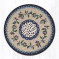 thumbnail image 1 of Coussin de Chaise Rond Imprimé Vigne de Bleuet 15,5 x 15,5 Po, 1 of 1
