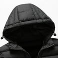 thumbnail image 6 of ZUKMRJPC Mens Puffer Vest Full Zip Winter Warm Quilted Outerwear Vests Lightweight Casual Removable Hood Padded Jacket with Pocket, 6 of 8