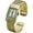 Gold, variant on Collections Quartz 21mm Rectangle Concho Cuff Bangle Watch