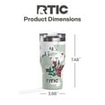 thumbnail image 4 of RTIC 20 oz Ceramic Lined Insulated Essential Tumbler, Leak-Resistant Lid, Christmas, Holiday, Apres Ski, 4 of 8