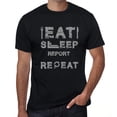 thumbnail image 1 of T-Shirt Graphique pour Hommes Manger Rapport de Sommeil Répéter Éco-Friendly Édition Limitée T-Shirt à Manches Courtes Anniversaire Vintage Cadeau Nouveauté, 1 of 7