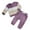 Purple#S4, variant on KPOPLK Toddler Baby Fall Winter Clothes Color Block Long Sleeve Sweatshirt Pullover Tops + Joggers Pants Outfit Set 24 month boy clothes winter(Purple,6-12 Months )