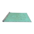 thumbnail image 2 of Ahgly Company Machine Washable Indoor Rectangle Abstract Light Blue Modern Area Rugs, 2' x 4', 2 of 4