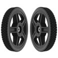 thumbnail image 1 of PAMINGONO 2 Pcs Roues de Tondeuse Poussée avec Pneus en PVC Résistants à l'Usure et Moyeu en PP pour Usage Extérieur, 1 of 7