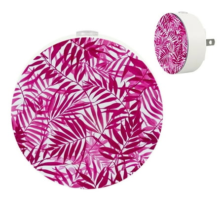 

YZUOUZY Night Lights Plug into Wall Lamps for Bedroom Small Bedside Lamps Set of 2 Leaves Brunches Tropical Plants Trees