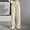Khaki, variant on Womens Velvet Wide Leg Pants Elastic High Waisted Palazzo Pants Business Work Casual Trousers with Pockets Khaki XL(XL)