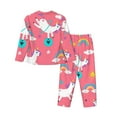 thumbnail image 2 of Bingfone Womens Pajama Sets Yoga Unicorn Print,Long Sleeve Loungewear Pajamas Set-Small, 2 of 9