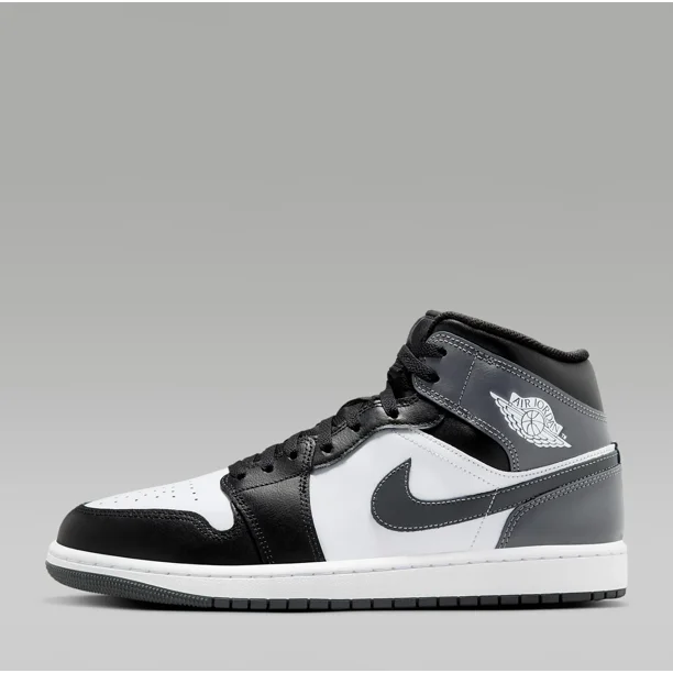 N I-K-E A i r-Jor-dan 1 Mid Sneakers Shoes Black/White/Iron Gray DQ8426-001 US 7-12
