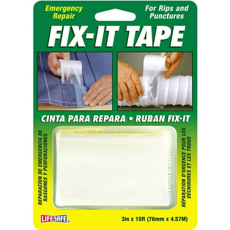 Incom RE638 Ultra Strong Fix It Clear Tape, 3-Inch by 15-Foot