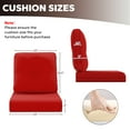thumbnail image 6 of MeetLeisure 4 Inch Outdoor Cushions, Suitable for Patio Furniture, Water-Resistant & Fade-Resistant, 1 Set, Red, 6 of 9