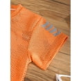 thumbnail image 5 of Linjinx Boys Soccer Sports Training Uniforms Kids Youth Athletic Football Jersey Shirt and Shorts Kit Orange 110, 5 of 7