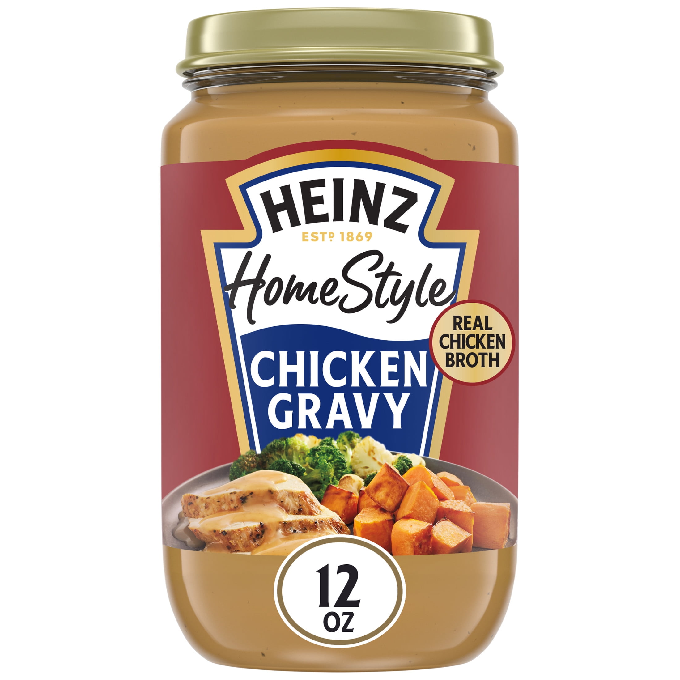 (12 pack) Heinz HomeStyle Classic Chicken Gravy, 12 oz Jar