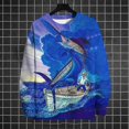 thumbnail image 3 of Suéter de cuello redondo de invierno para hombre, jersey con estampado 3D de océano, suéter de moda urbana, patrón de estilo cómic, camisetas deportivas informales cálidas, 3 of 5