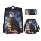 thumbnail image 1 of Disketp Night Sky Bald Eagle Mochila Estampada de Gran Capacidad con Lonchera y Estuche, Set de 3 Piezas para Estudiantes, 1 of 7