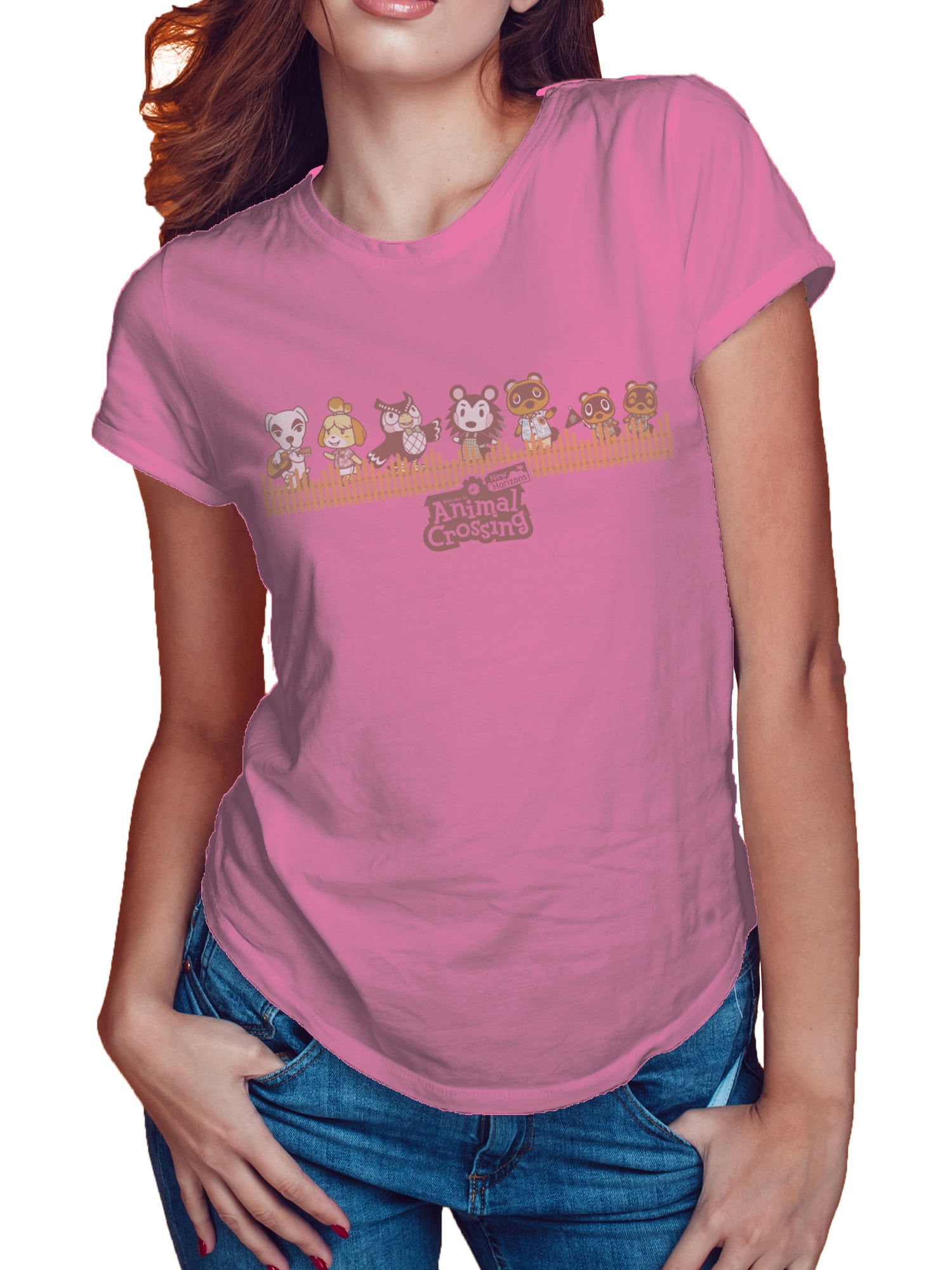 animal crossing pink shirt