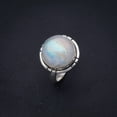 thumbnail image 2 of StarGems&reg; Natural Moonstone Handmade 925 Sterling Silver Ring 4.75 F2531, 2 of 6
