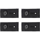thumbnail image 1 of Extensor de cintura ajustable para pantalones, 4 unidades, de algodón negro, para cuello y botones ajustables, color negro, 1 of 6