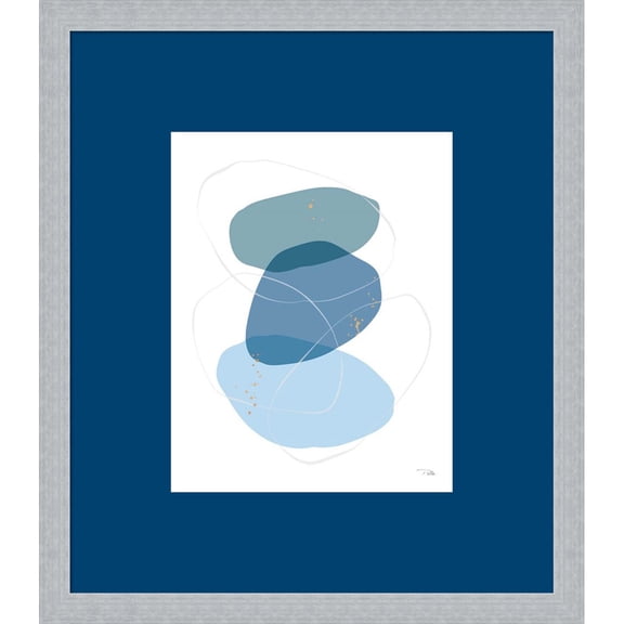Great Art Now Organic Circles II by Pela, Framed Wall Art, 17.5W x 20.25H
