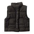 thumbnail image 2 of Winter Coats for Girls Winter Jacket Girls Down Vest for Kids Lightweight Warm Sleeveless High Neck Button Casual Fall Winter Wear, 2 of 9